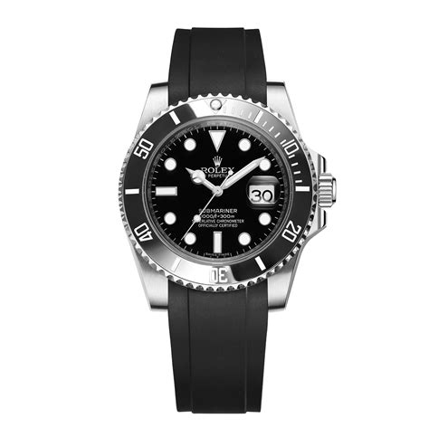 rolex with rubber strap|genuine rolex rubber strap.